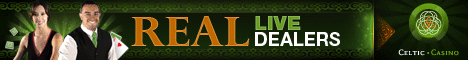 Celtic Casino live dealer casino games. 